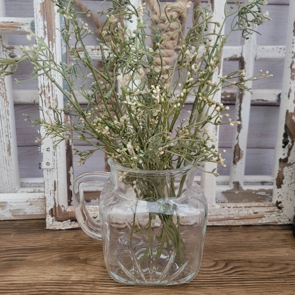 Vintage Federal Glass Starbust Pitcher